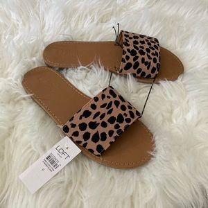 NWT LOFT slide sandals